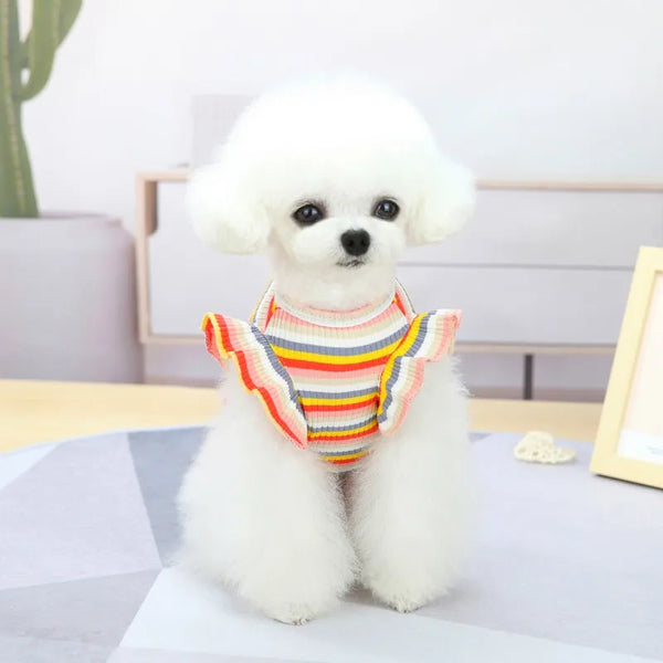 Ruffle Stripe Pet Dress