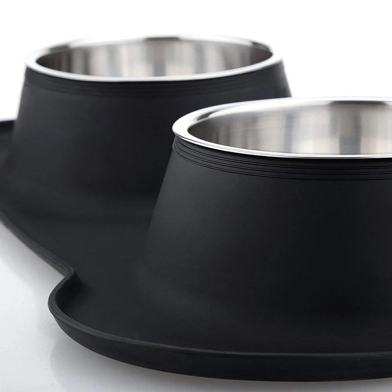Non-Skid Double Dog Bowls