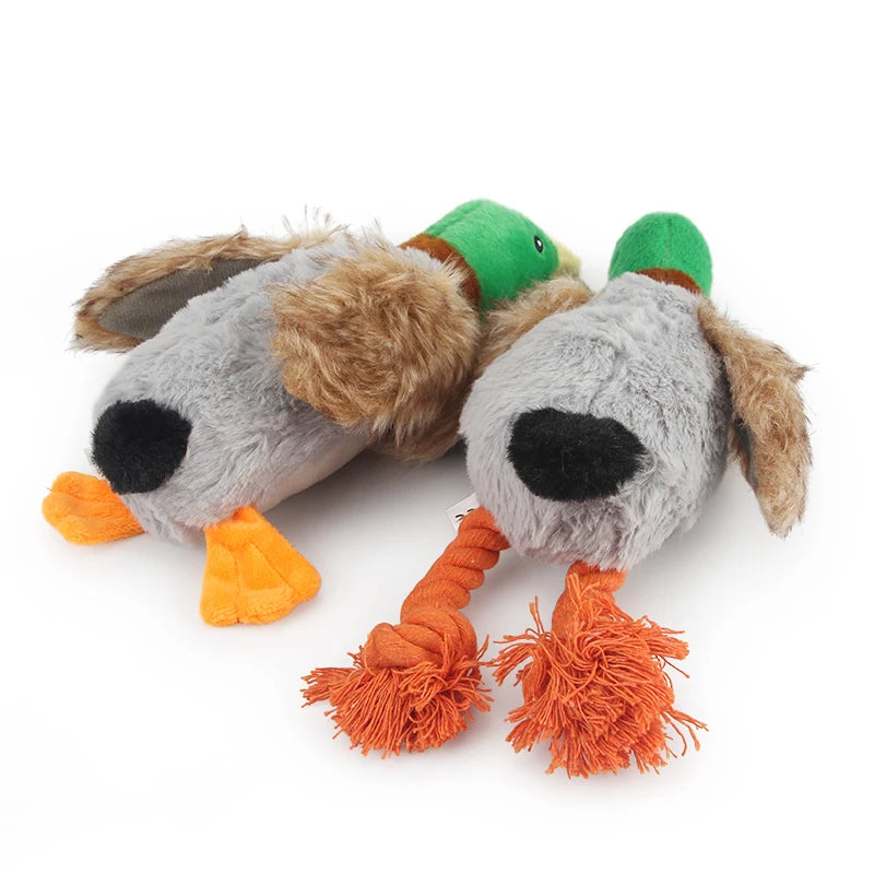 Squeaky Plush Duck Toy