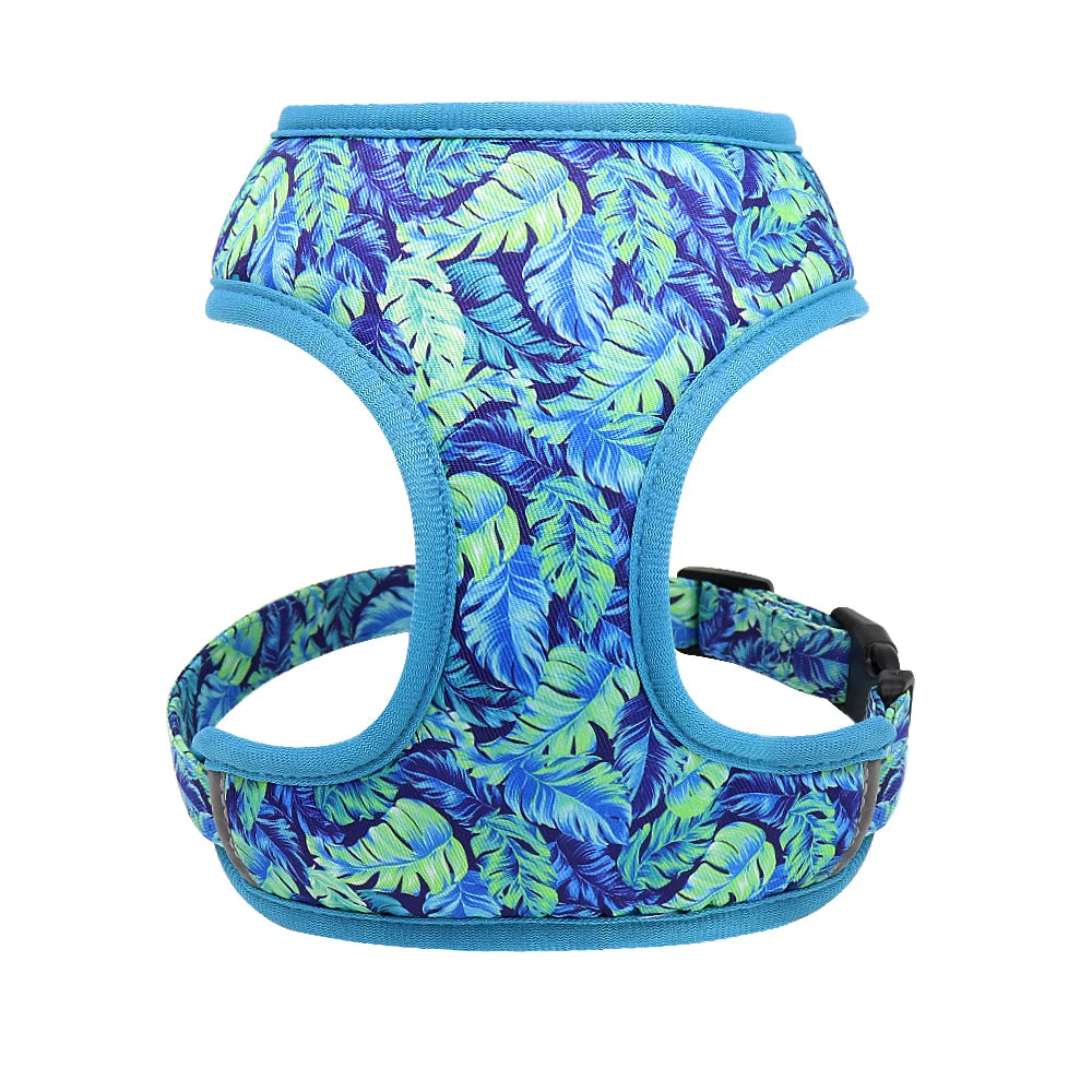 Floral Nylon Dog Harness