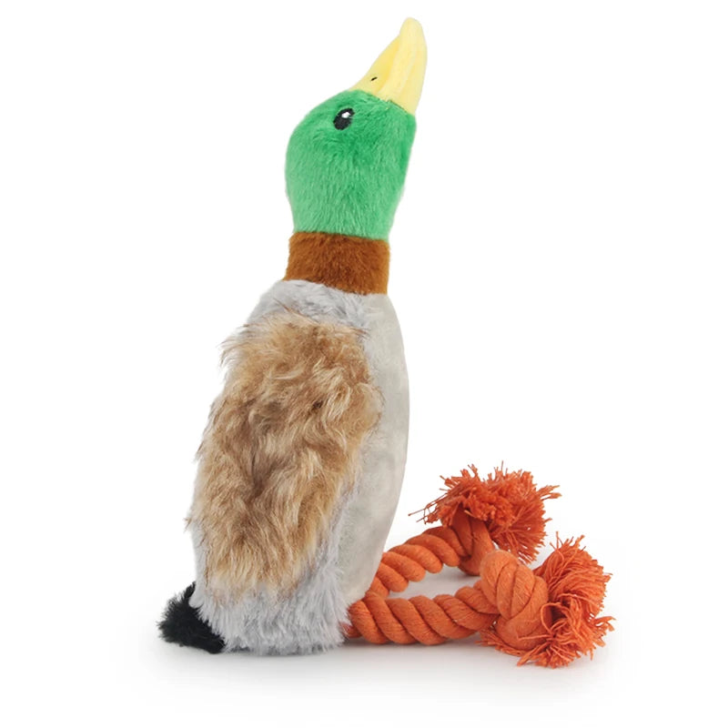 Squeaky Plush Duck Toy