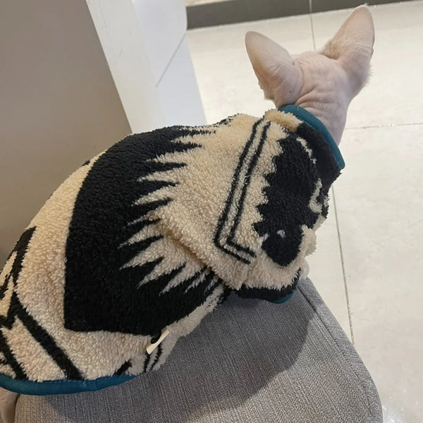 Velvet Sphynx Zipper Jacket