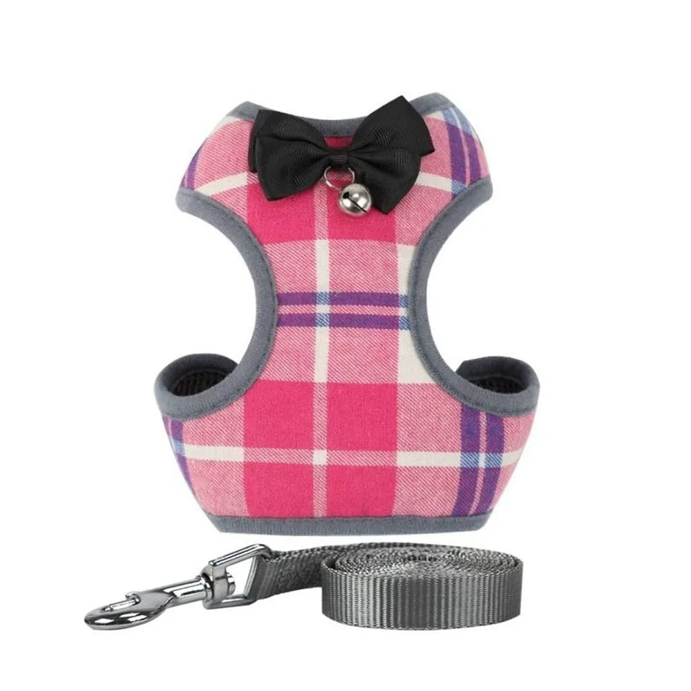 Padded Bowknot Pet Harness