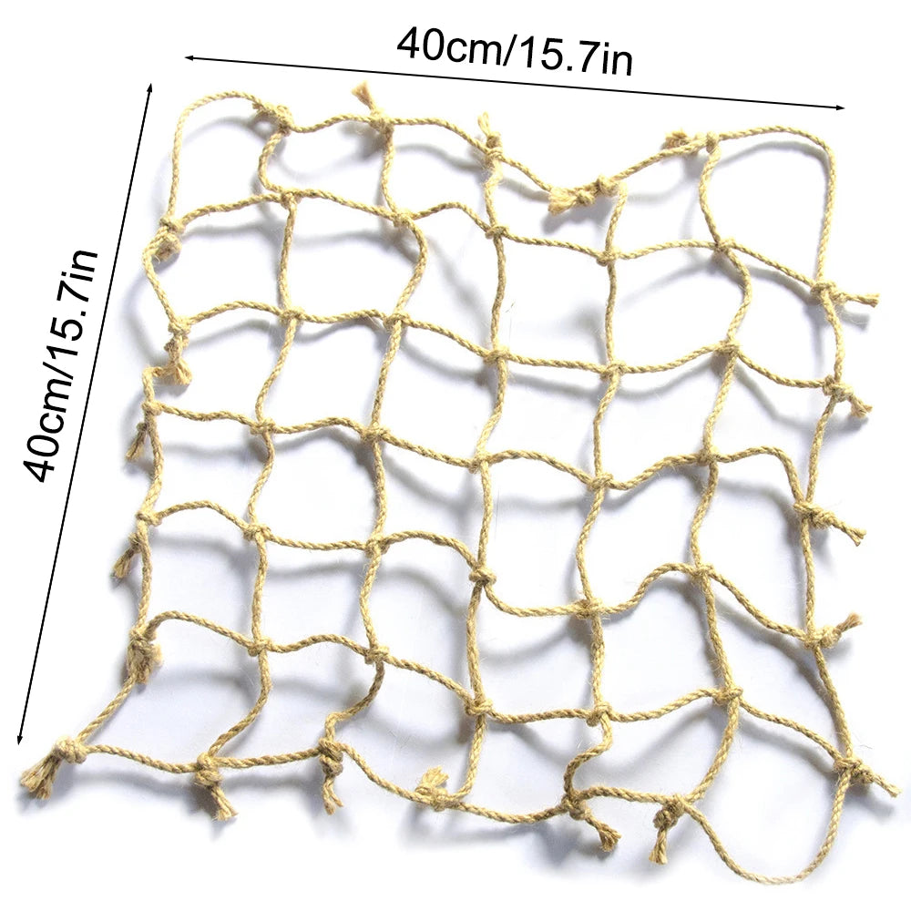 Linen Parrot Climbing Net