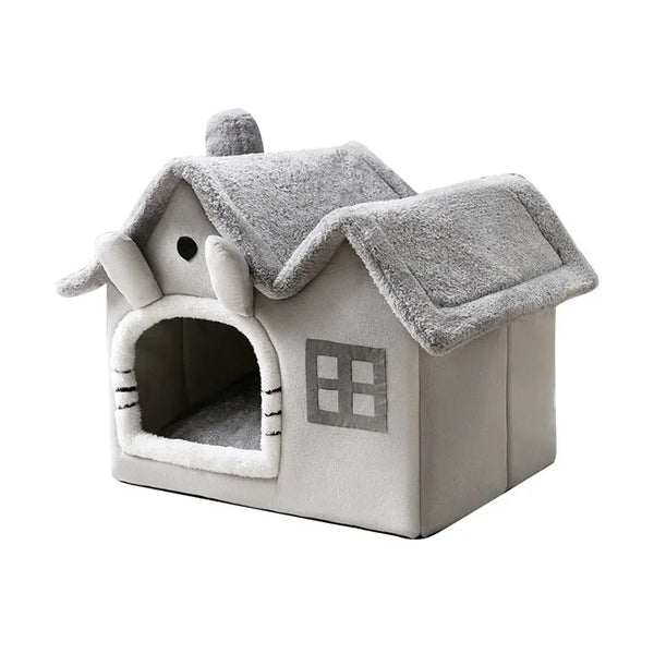 Coral Fleece Cave Bed