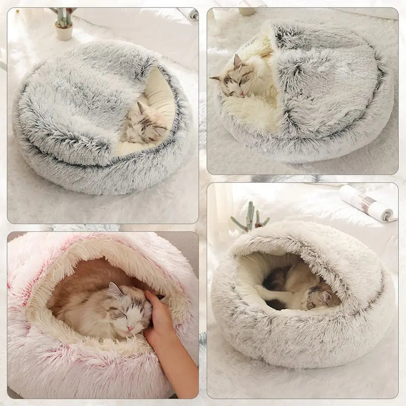 Plush Covered Cat Nest