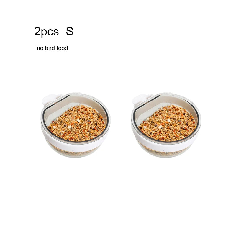 Transparent Parrot Feeding Bowl