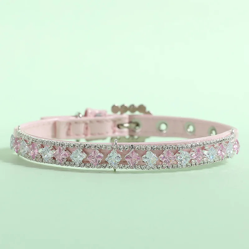 Rhinestone Pearl Pet Collar