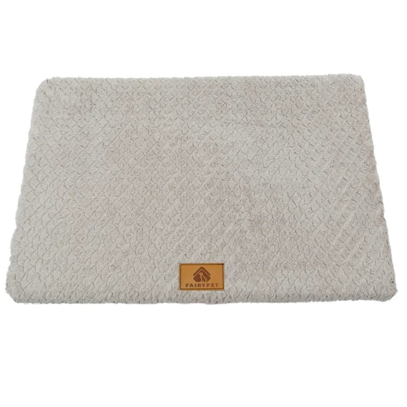 Memory Foam Pet Bed with Removable Washable Faux Fur Cover Orthopedic Waterproof Dog Bed for Crate Anti-Slip Bottom Dog Beds
