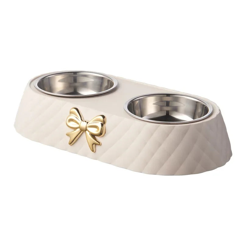 Bowtie Double Pet Bowls