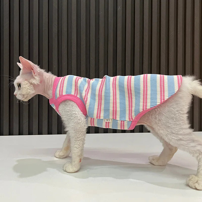 Striped Stretch Cat Shirt