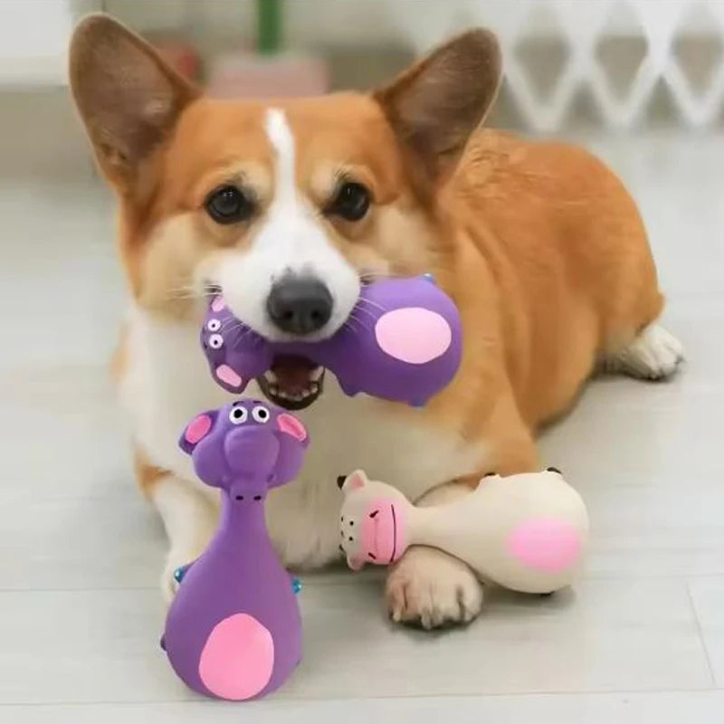 Squeaky Rubber Animal Toy