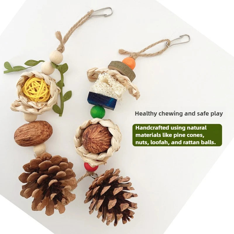 Pinecone Bird Chewing Toy