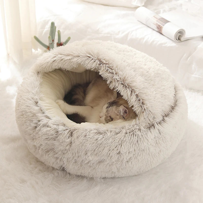 Plush Covered Cat Nest