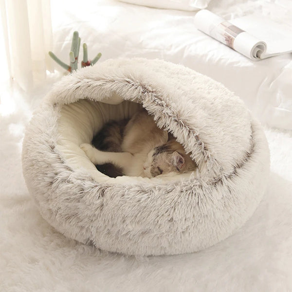 Plush Covered Cat Nest