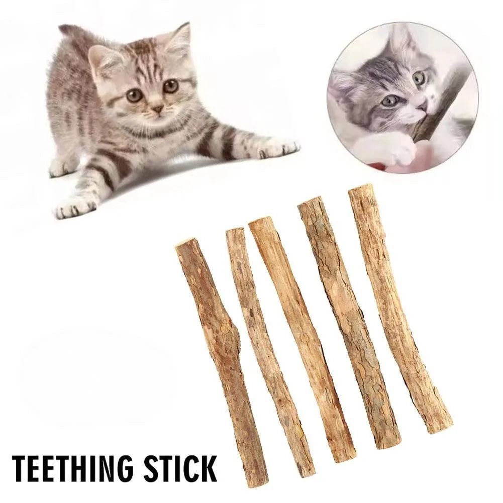 Natural Wood Catnip Sticks