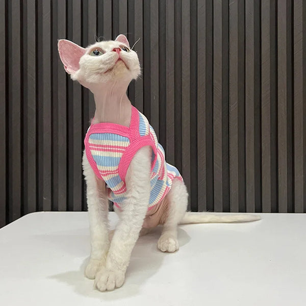 Striped Stretch Cat Shirt