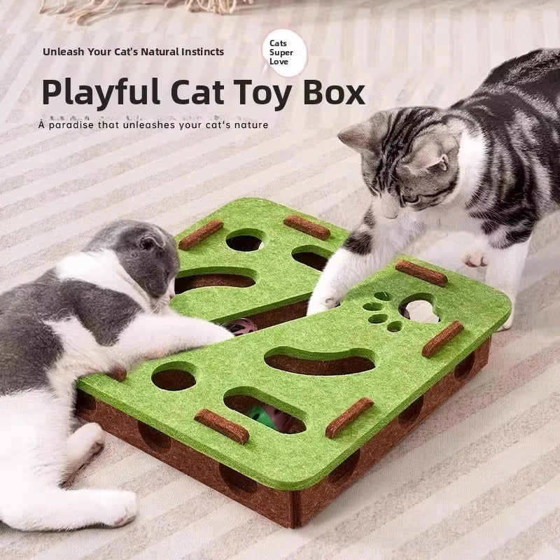 Felt Cat Puzzle Ball