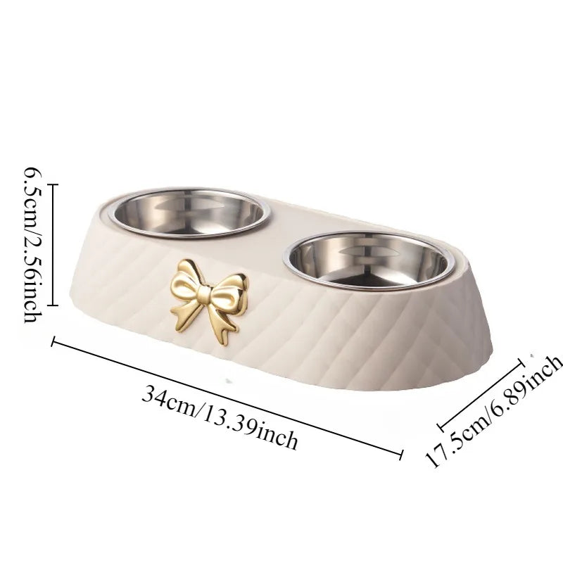 Bowtie Double Pet Bowls