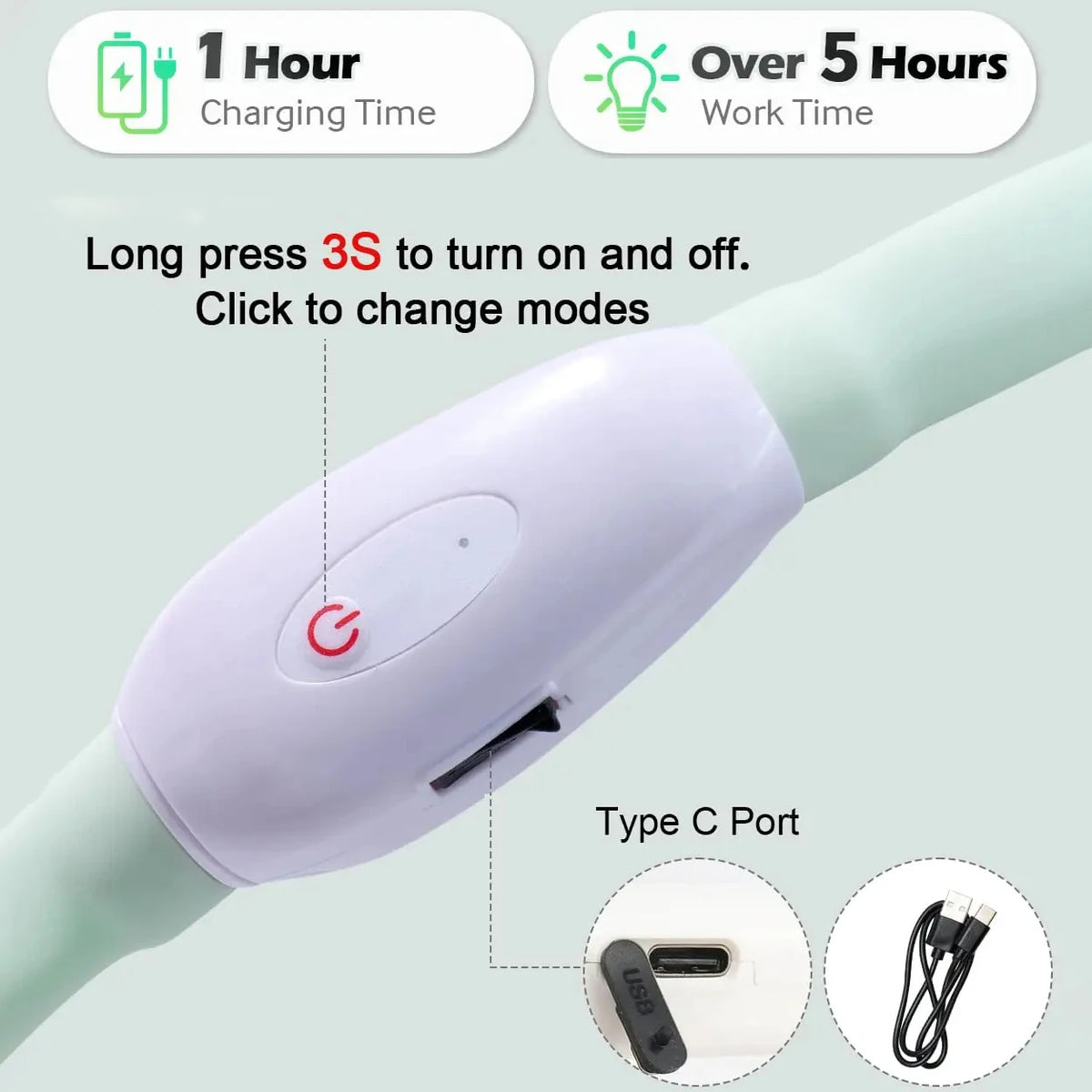 USB Rechargeable Glowing Collar