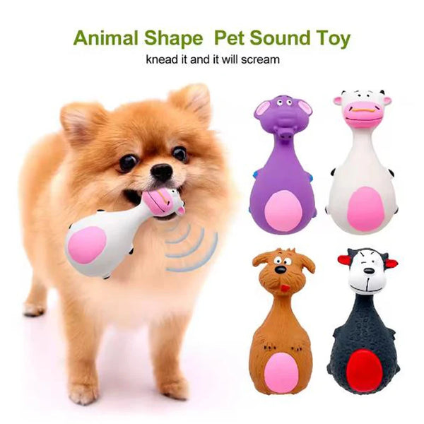 Squeaky Rubber Animal Toy