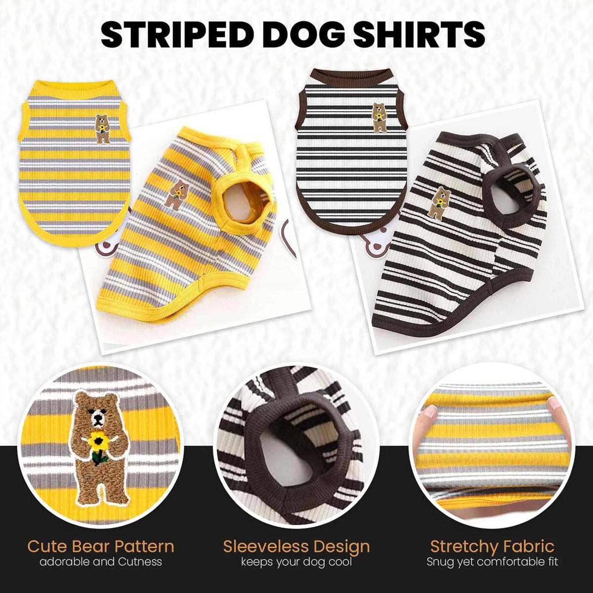 Striped Stretch Cat Shirt