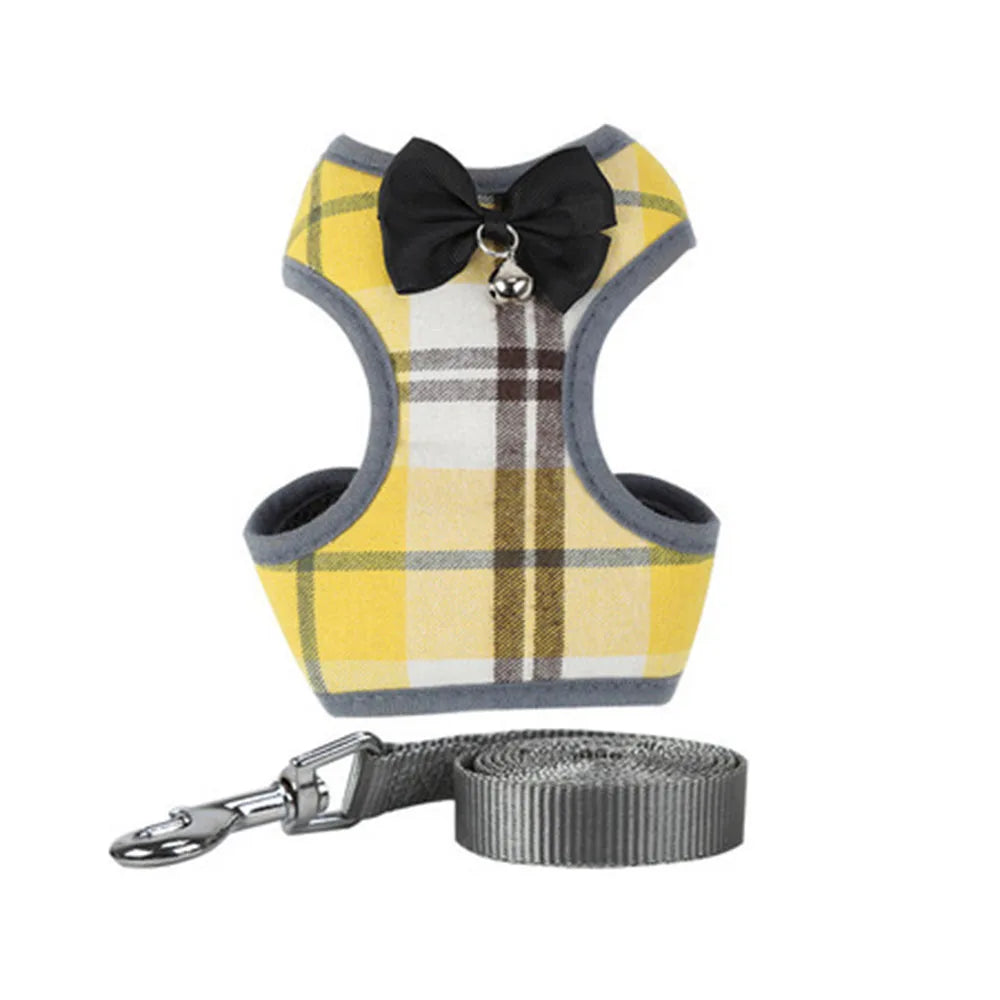 Padded Bowknot Pet Harness