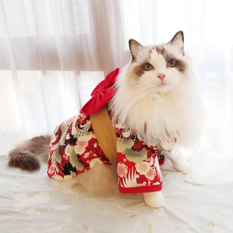 Japanese Kimono Pet Coat