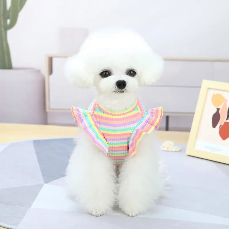 Ruffle Stripe Pet Dress