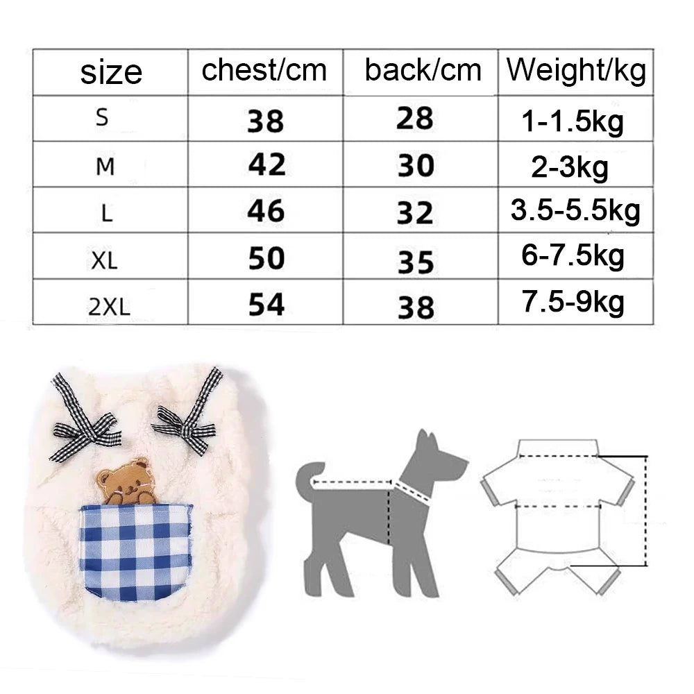 Plaid Fleece Cat Vest