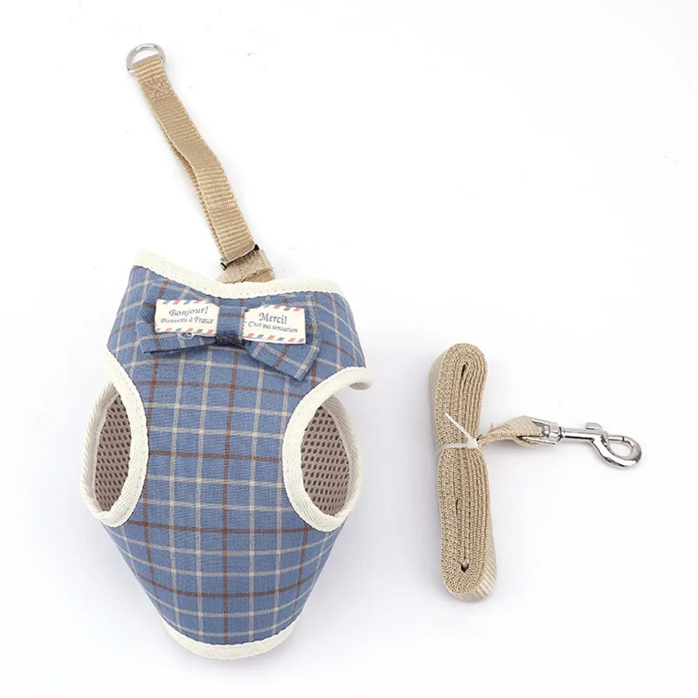 Padded Bowknot Pet Harness
