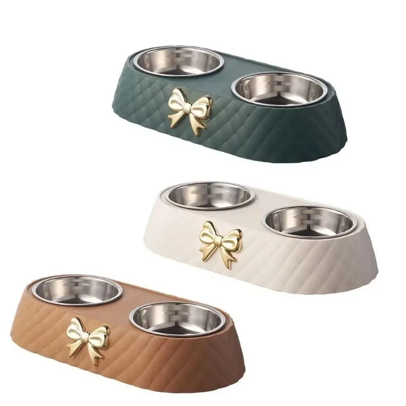 Bowtie Double Pet Bowls