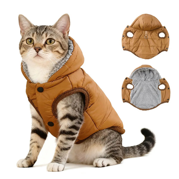 Fleece Hooded Pet Jacket