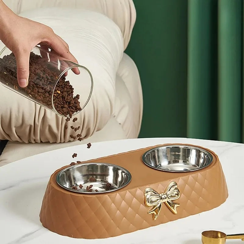 Bowtie Double Pet Bowls