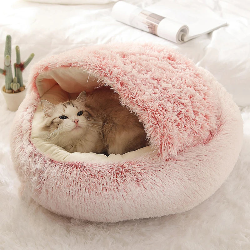 Plush Covered Cat Nest