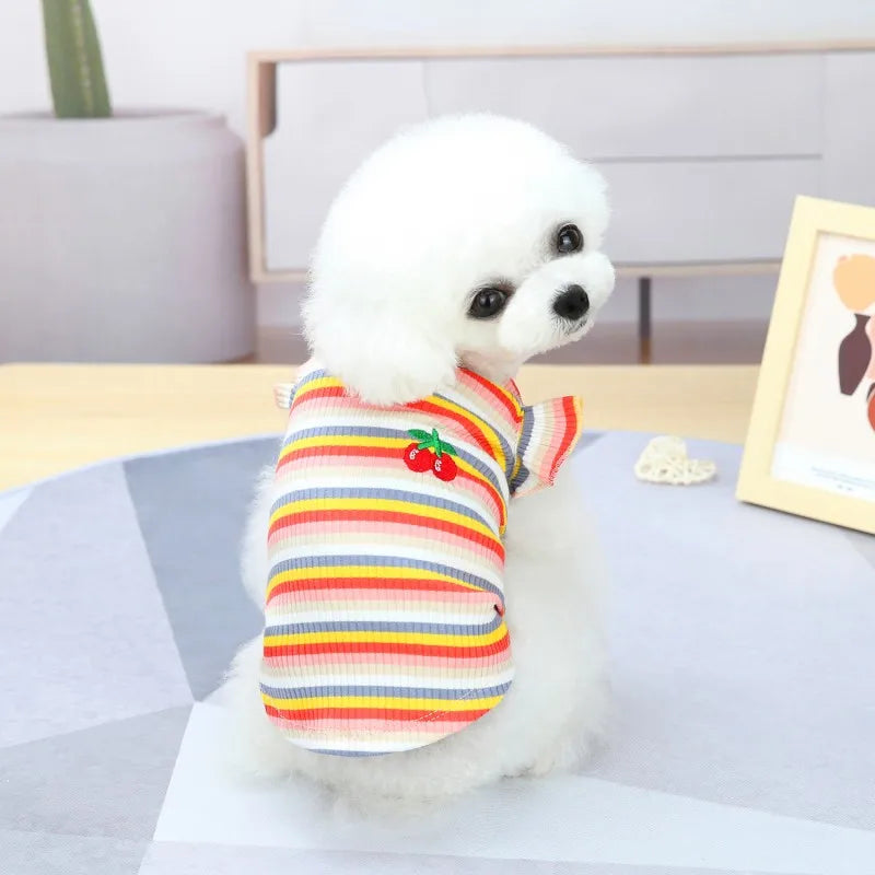 Ruffle Stripe Pet Dress
