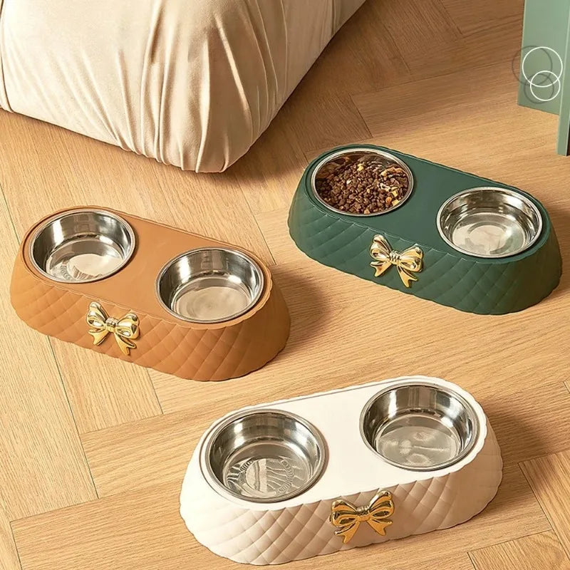 Bowtie Double Pet Bowls