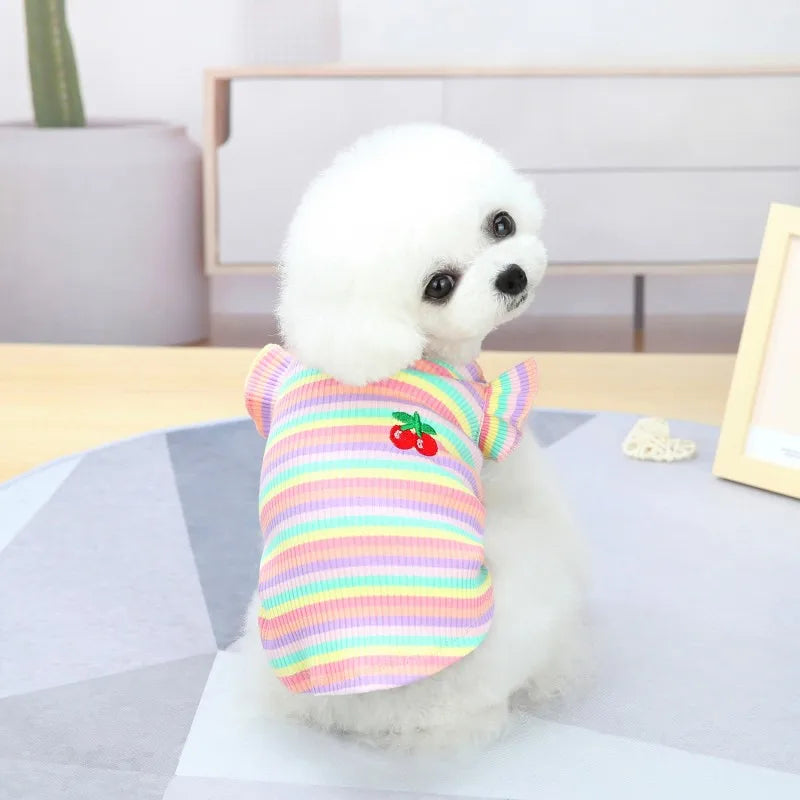 Ruffle Stripe Pet Dress