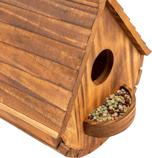 Wooden Outdoor Birdhouse Shelter