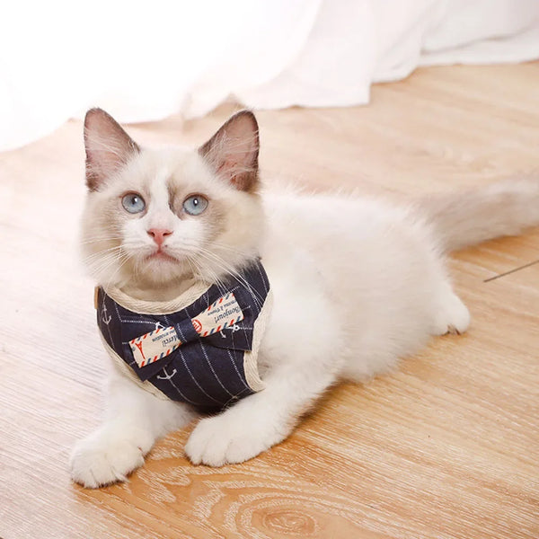 Padded Bowknot Pet Harness