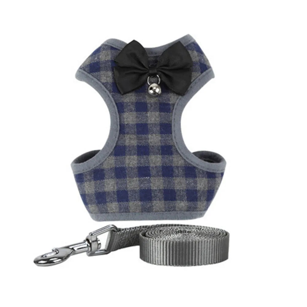 Padded Bowknot Pet Harness