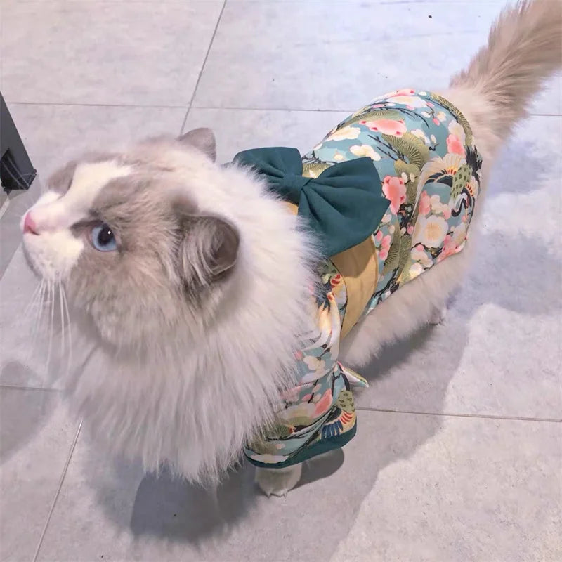 Japanese Kimono Pet Coat